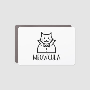 Meowcula Halloween  Car Magnet