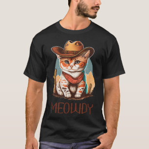 Meowdy Cat Howdy Western Cowboy Kitten T-Shirt