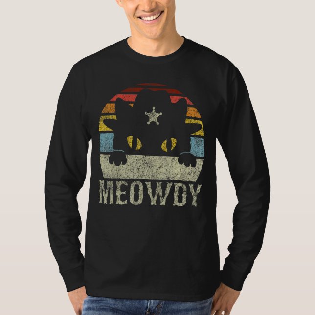 Meowdy Cat Meme T-Shirt (Front)