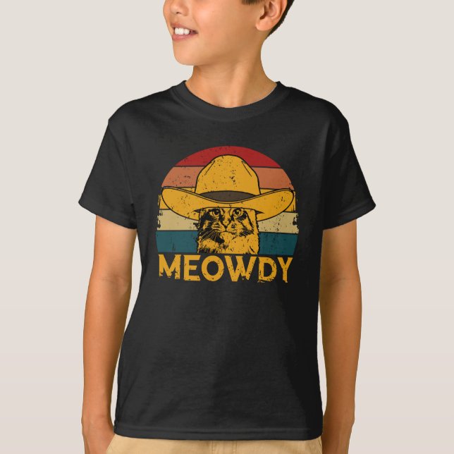 Meowdy Cat T-Shirt (Front)