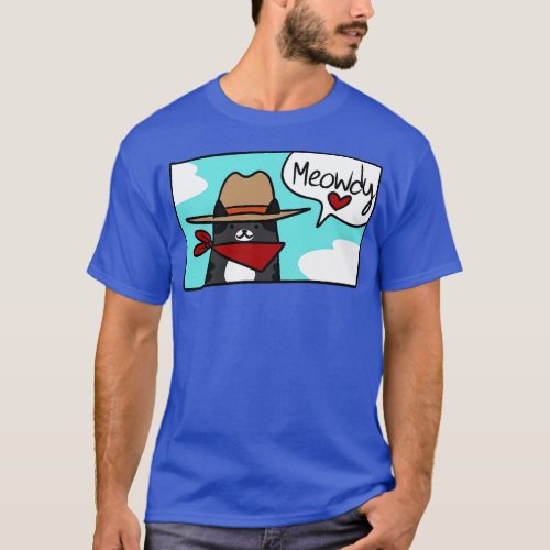 Meowdy Gay Tabby Cat T_Shirt