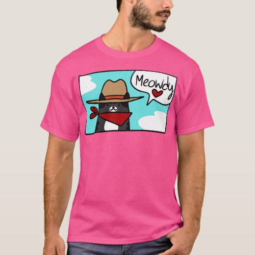 Meowdy Gay Tabby Cat T_Shirt