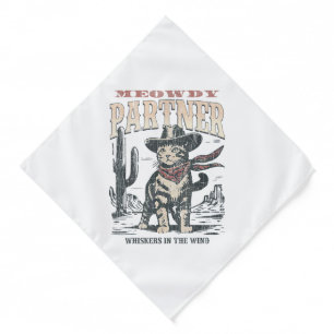 Meowdy Partner Cowboy Cat Bandana