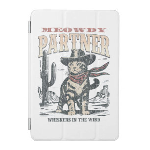 Meowdy Partner Cowboy Cat iPad Mini Cover