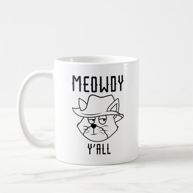Meowdy Y’all Coffee Mug (Left)