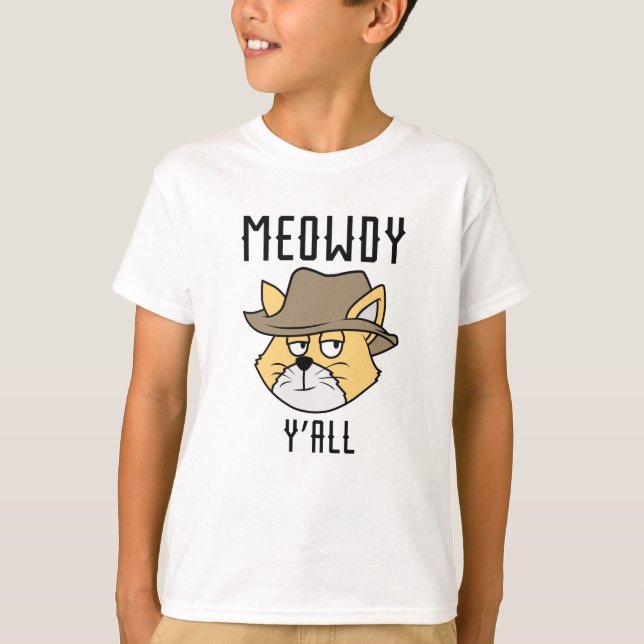 Meowdy Y’all T-Shirt (Front)