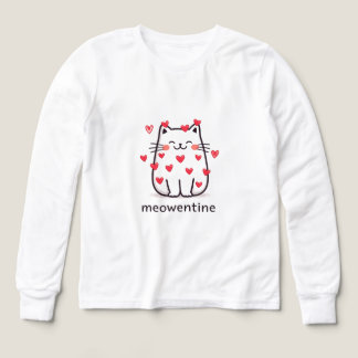 Meowentine Cat Design – Cute Valentine’s Day Love  Tri-Blend Shirts