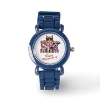 Meowentines Kids Cat Valentine Watch