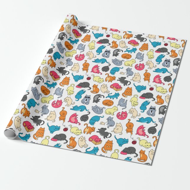 Meowers Wrapping Paper (Unrolled)