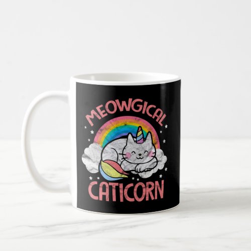 Meowgical Caticorn Cat Unicorn Kattycorn Coffee Mug
