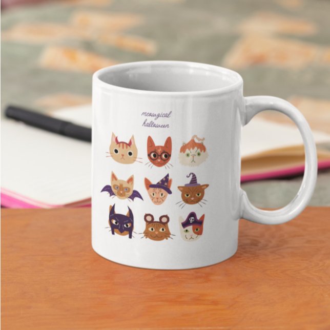 Meowgical Halloween Cats Giant Coffee Mug (Creator Uploaded)