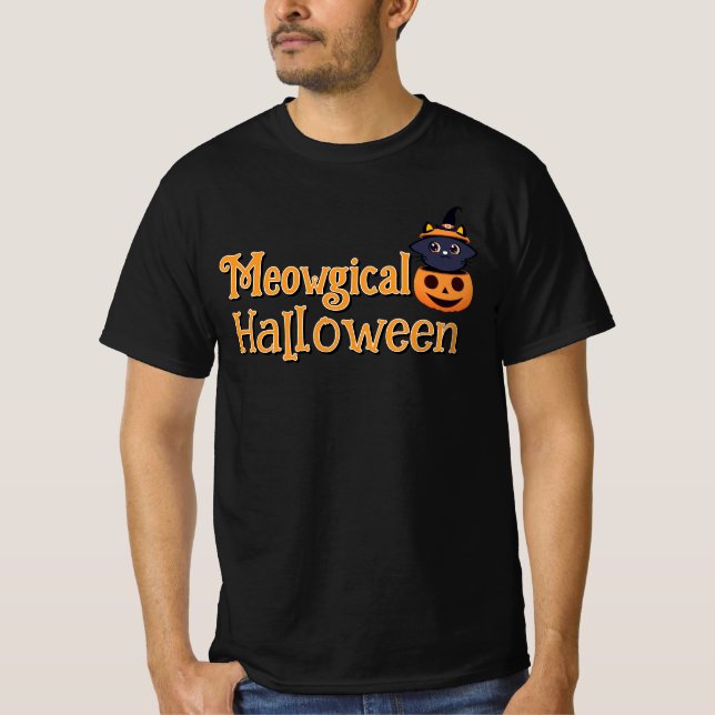 Meowgical Halloween T-Shirt (Front)
