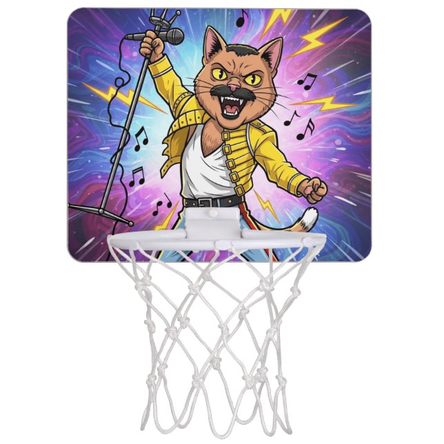  Meowhemian Rhapsody Mini Basketball Hoop (Front)