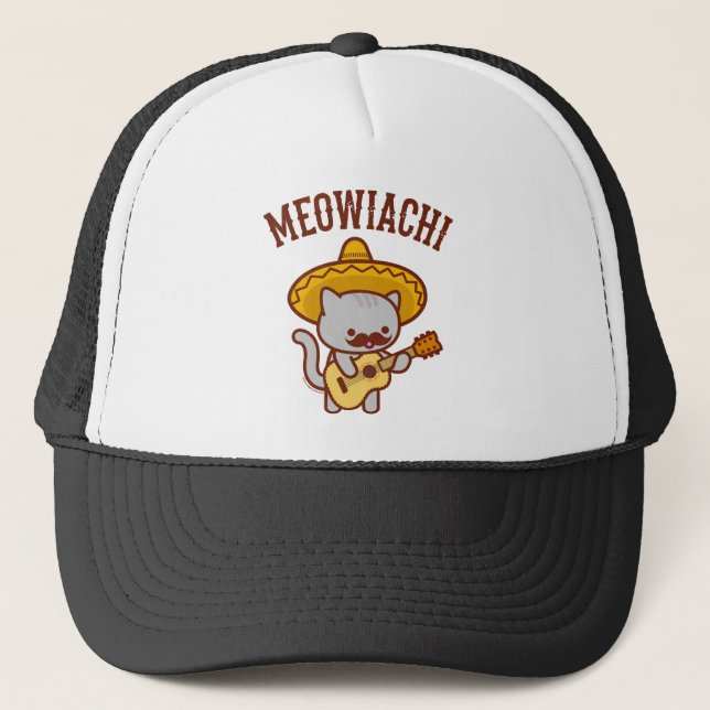 Meowiachi Cat Trucker Hat (Front)