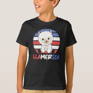 Meowica Funny Cat 4th Of July American Flag T-Shirt