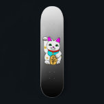 MEOWIES LUCKY CAT MANEKI NEKO GREY / BLACK SKATEBOARD DECK<br><div class="desc">MEOWIES LUCKY CAT MANEKI NEKO GREY / BLACK</div>