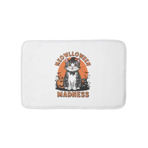 Meowlloween Madness Bath Mat