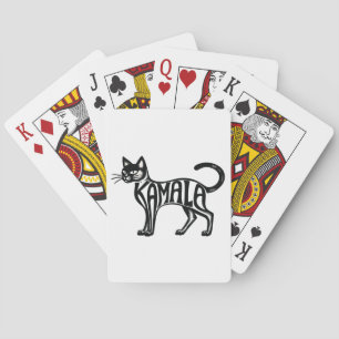 Meowmala Kamala Childless Cat Lady Harris Poker Cards