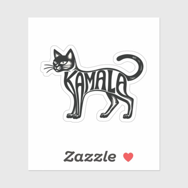 Meowmala Kamala Childless Cat Lady Harris   Sticker (Sheet)