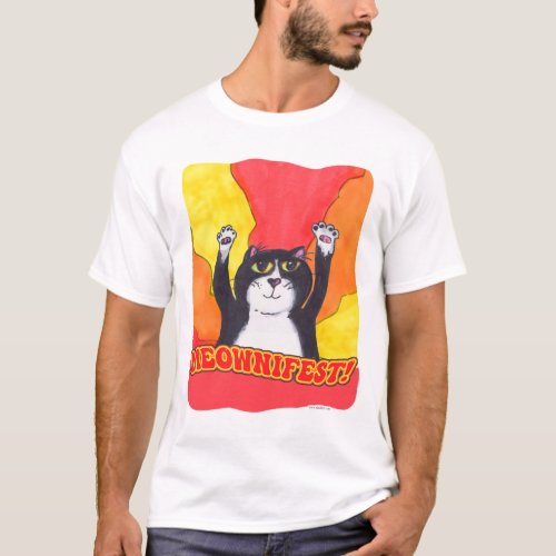 Meownifest Epic Cat Praise Design T_Shirt
