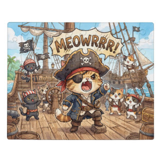 Meowrrr! Captain Whiskerbeard’s Pirate Crew Jigsaw Puzzle