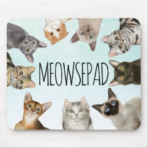 Meowsepad Funny Cat Lover Mouse Pad