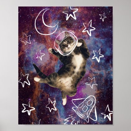 Meowstronaut Kiba Poster