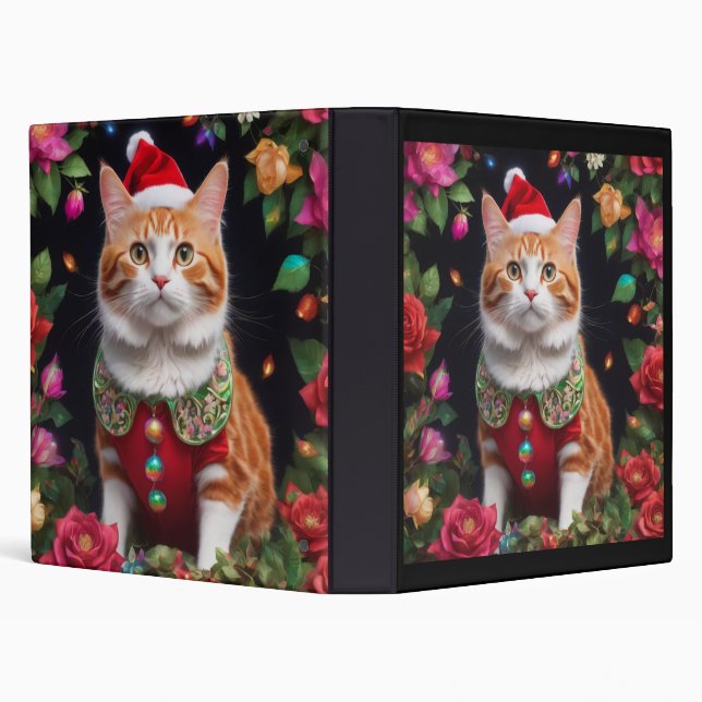  Meowy  3 Ring Binder (Background)