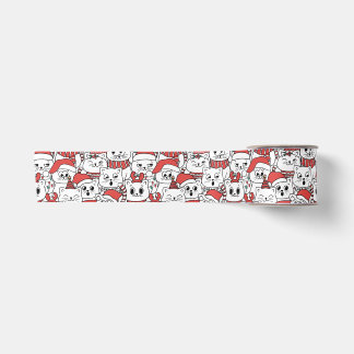 Meowy & Bright - Christmas Cats Satin Ribbon