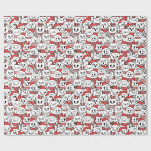 Meowy & Bright - Christmas Cats Wrapping Paper