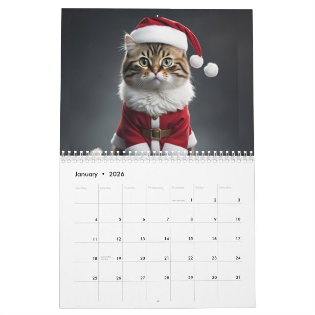  Meowy  Calendar (Jan 2026)