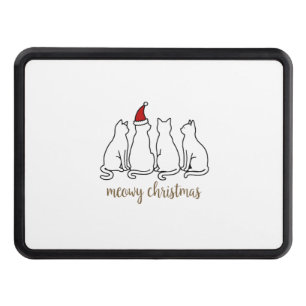 Meowy Catmas Cat Christmas Cute Kitten Cats Santa Hitch Cover