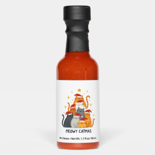 Meowy Catmas Cat Christmas Tree Xmas (4) Hot Sauces