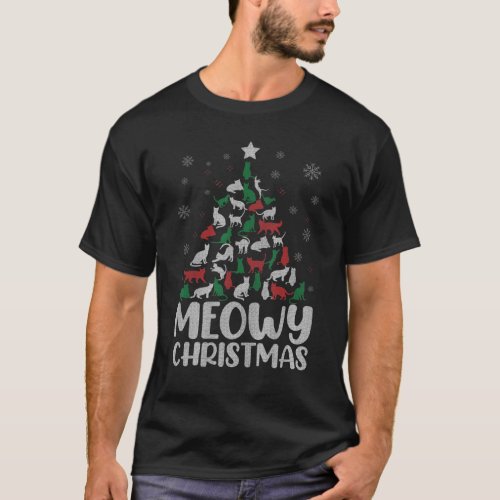 Meowy Catmas Cats Christmas Tree Ugly Xmas Sweater