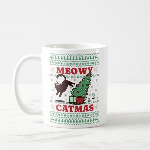 Meowy Catmas Christmas  Coffee Mug