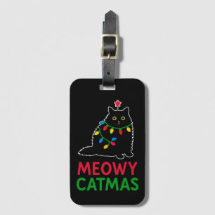 Meowy Catmas Luggage Tag