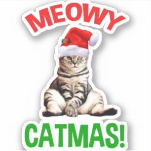 Meowy Catmas! Sticker