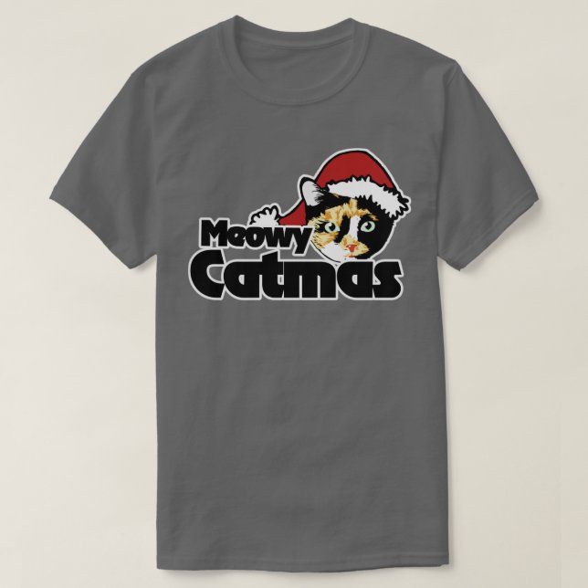 Meowy Catmas T-Shirt (Design Front)