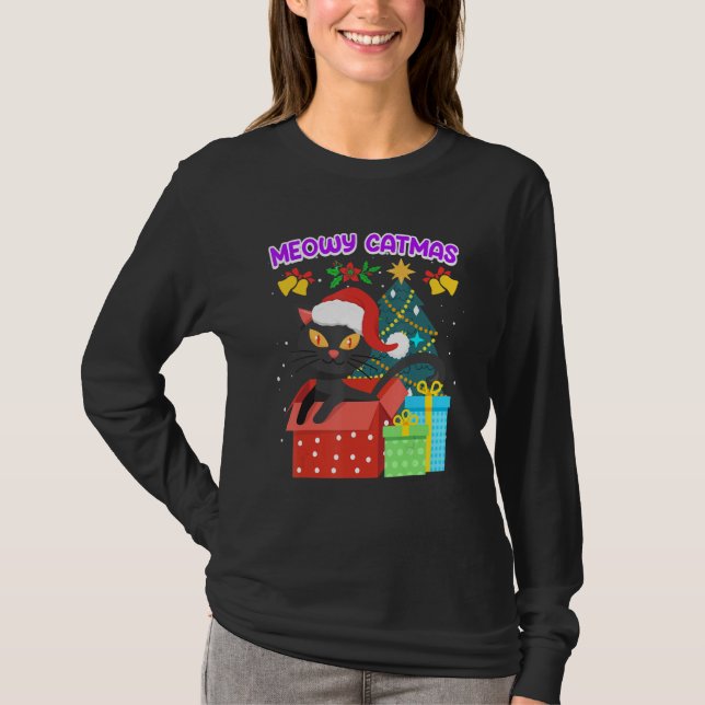 Meowy Catmas T-Shirt (Front)