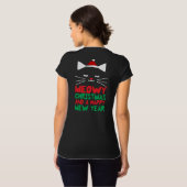 Meowy Christmas and Happy Mew Year Womens V-Neck T-Shirt (Back Full)