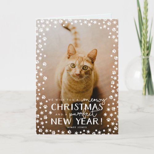 Meowy Christmas and Purrfect New Year Cat Holiday