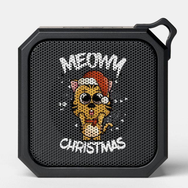 meowy christmas bluetooth speaker (Front)