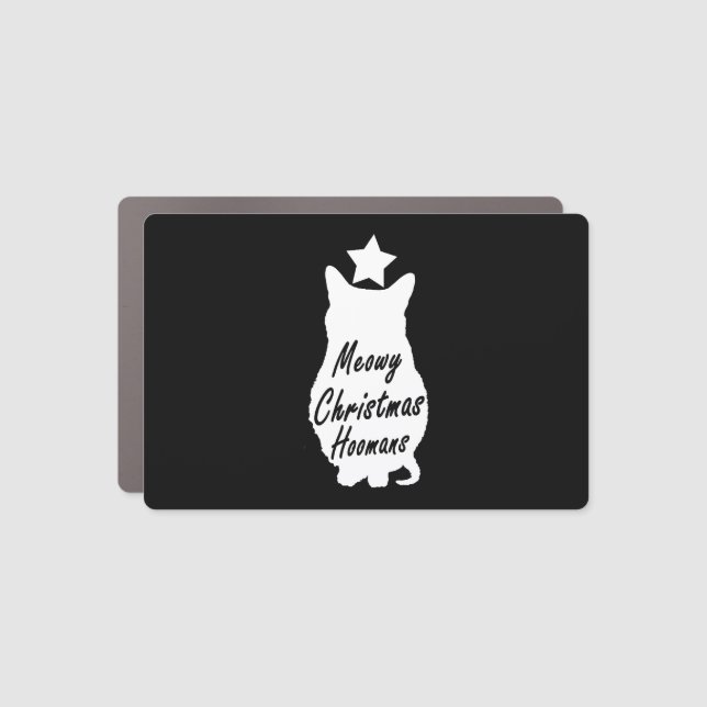 MEOWY Christmas       Car Magnet (Front)
