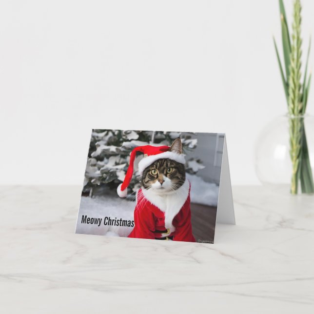Meowy Christmas Card (Front)