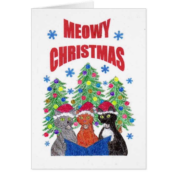 Cat Christmas Cards, Cat Christmas Card Designs