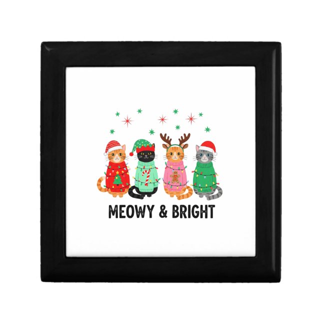 Meowy Christmas Cat Gift Box (Front)