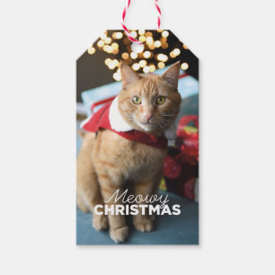 Meowy Christmas Cat Gift Tag