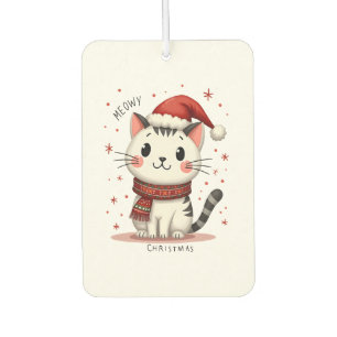 Meowy Christmas Cat Lover Funny Festive Holidays C Air Freshener