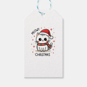 Meowy Christmas Cat Lover Funny Festive Holidays C Gift Tags