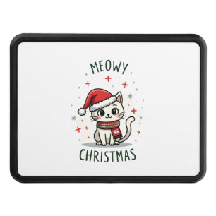 Meowy Christmas Cat Lover Funny Festive Holidays C Hitch Cover